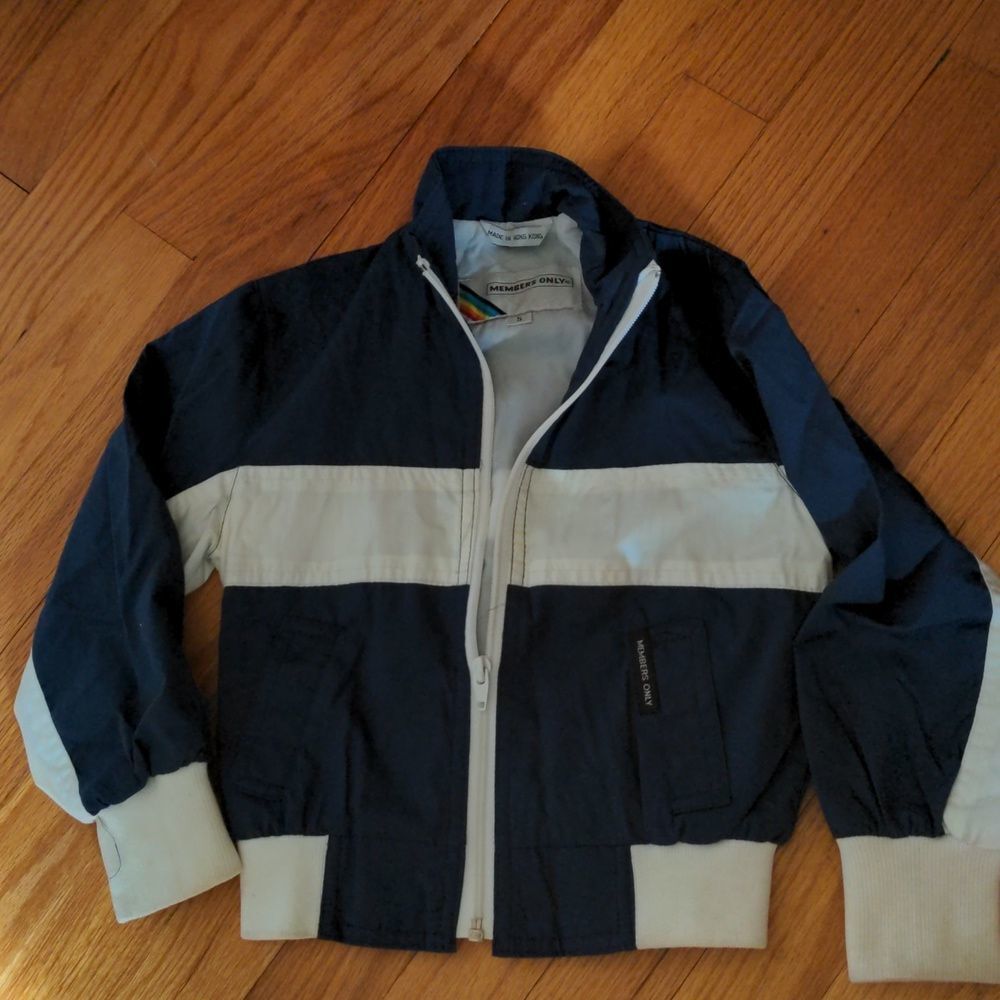 Like new vintage members only light jacket size 5 boys‎ made in Hong Kong